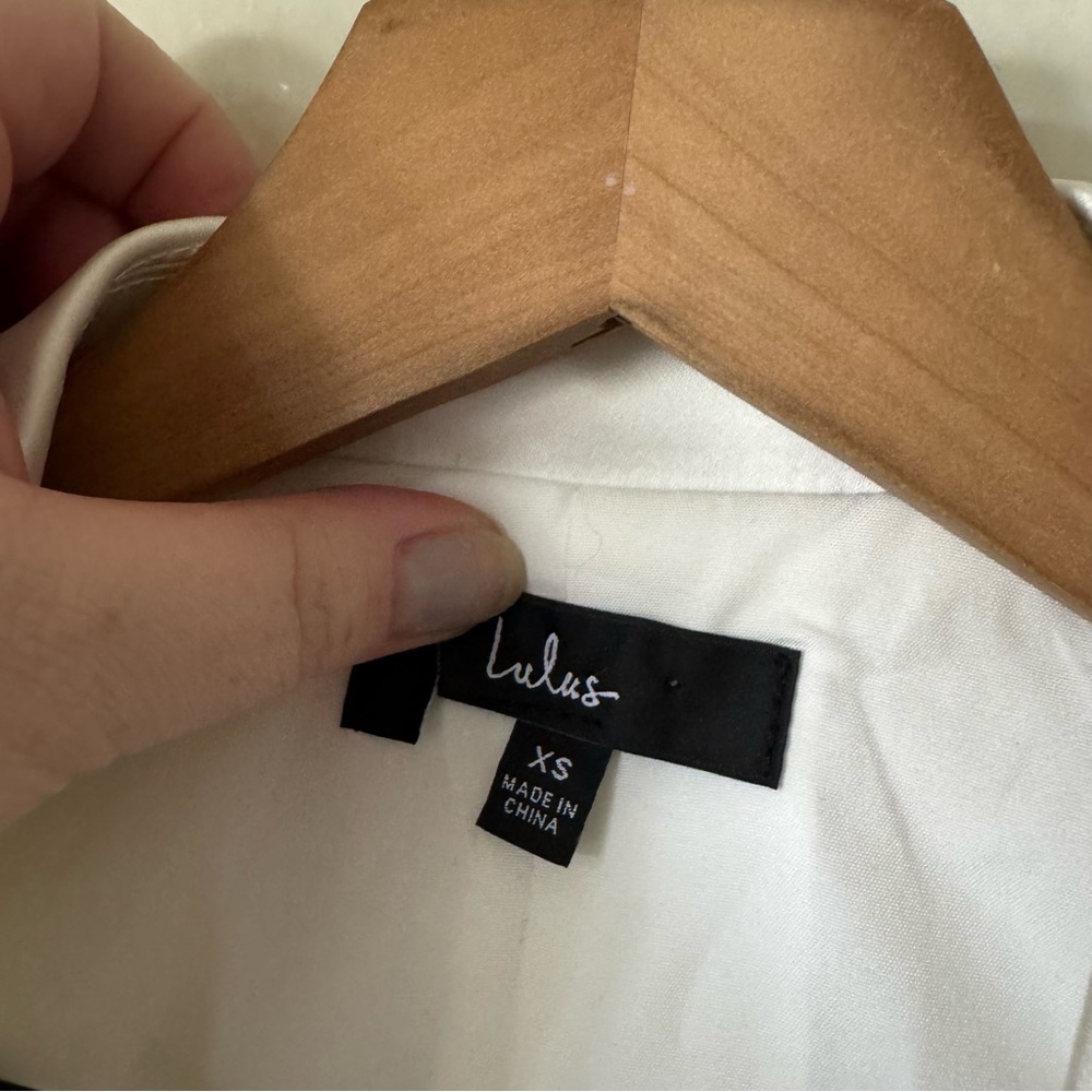 Lulus | Chic Promise Ivory Button-Front Blazer - Picture 5 of 8